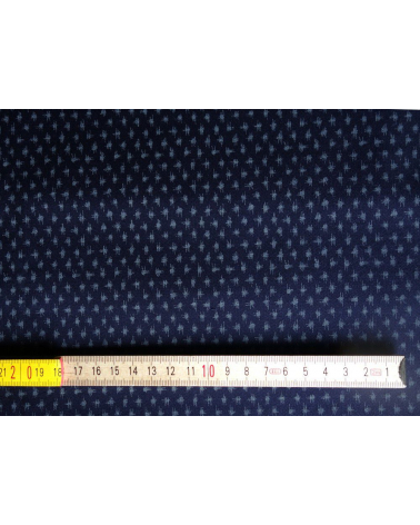 Tela japonesa. Motivo tipo kasuri sobre azul navy