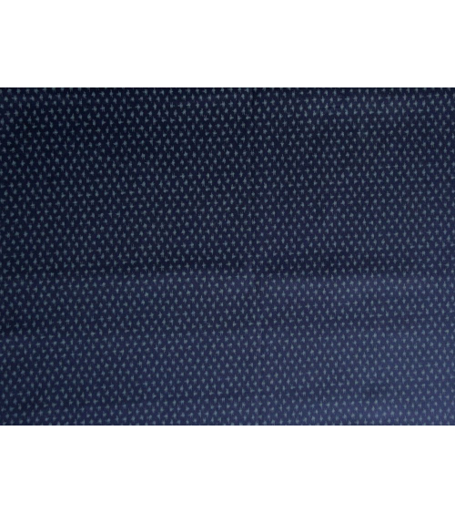 Tela japonesa. Motivo tipo kasuri sobre azul navy