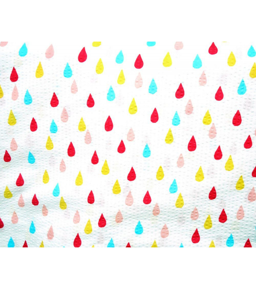 Tela japonesa. Gotas de colores