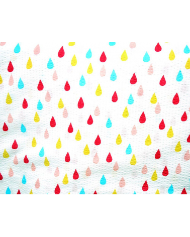 Tela japonesa. Gotas de colores