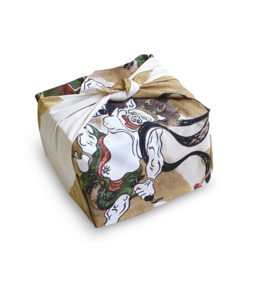 Furoshiki. Rajin y Fujin (48 cm x 48 cm)