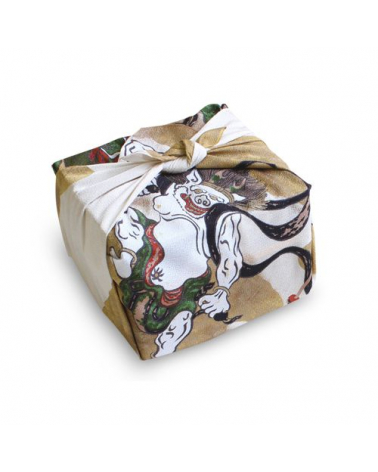 Furoshiki. Rajin y Fujin (48 cm x 48 cm)