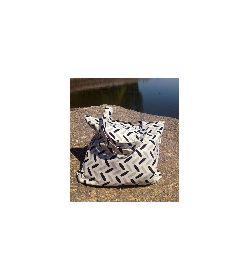 Bolso japonés tote bag cremallera espigas verdes