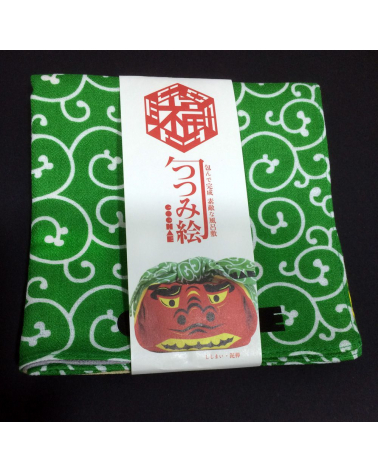 Furoshiki. Shishimai (danza del leon) & Ladrón (48 cm x 48 cm)