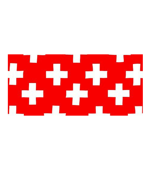 Washi tape (masking tape) cross carmine