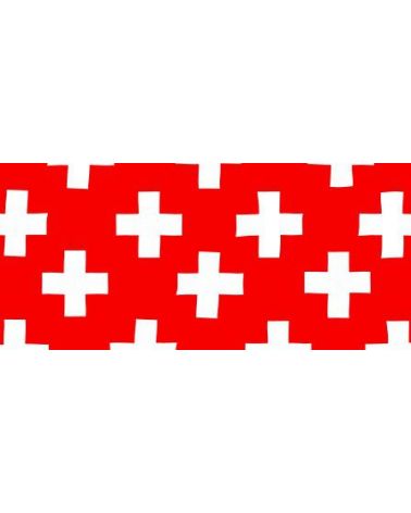 Washi tape (masking tape) cross carmine