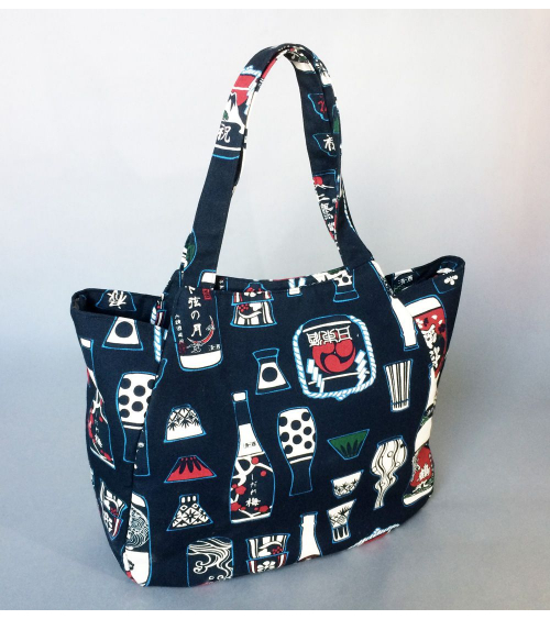 Bolso japonés XXL sake en la izakaya con cremallera