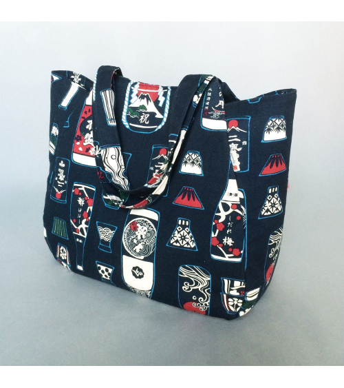 Bolso japonés XXL sake en la izakaya con cremallera