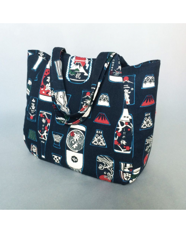 Bolso japonés XXL sake en la izakaya con cremallera