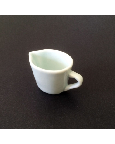 Vaso de té japonés de porcelana de Arita con flor de iris