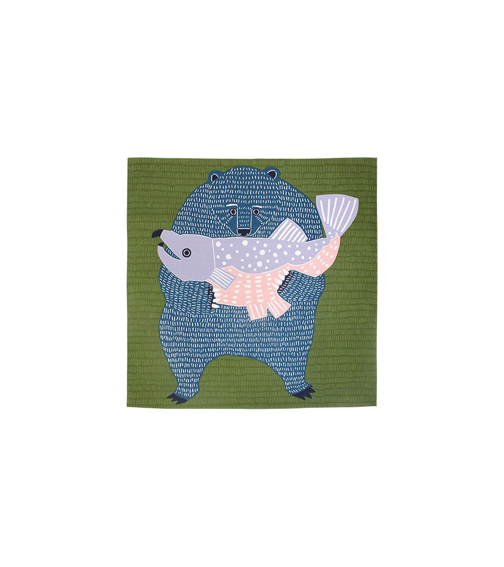 Furoshiki. Kata-kata oso salmón