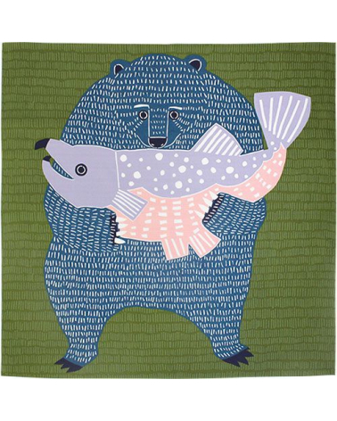 Furoshiki. Kata-kata oso salmón