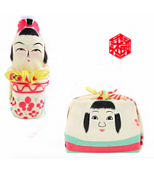 Furoshiki. Kokeshi (48 cm x 48 cm)