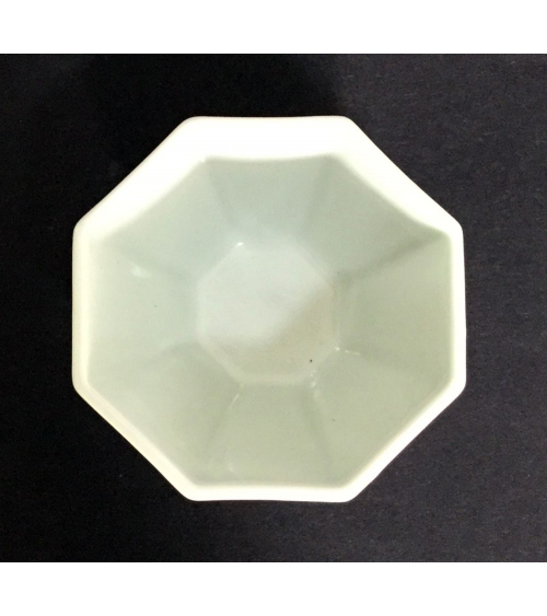 Vaso de porcelana octogonal