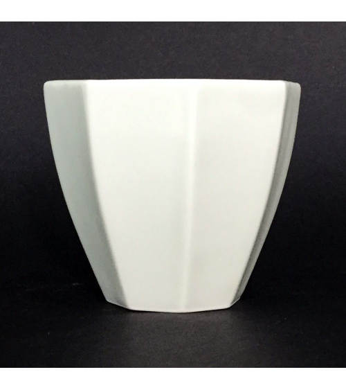 Vaso de porcelana octogonal