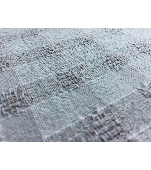 Vichy yarn dyed fabric in lichen green
