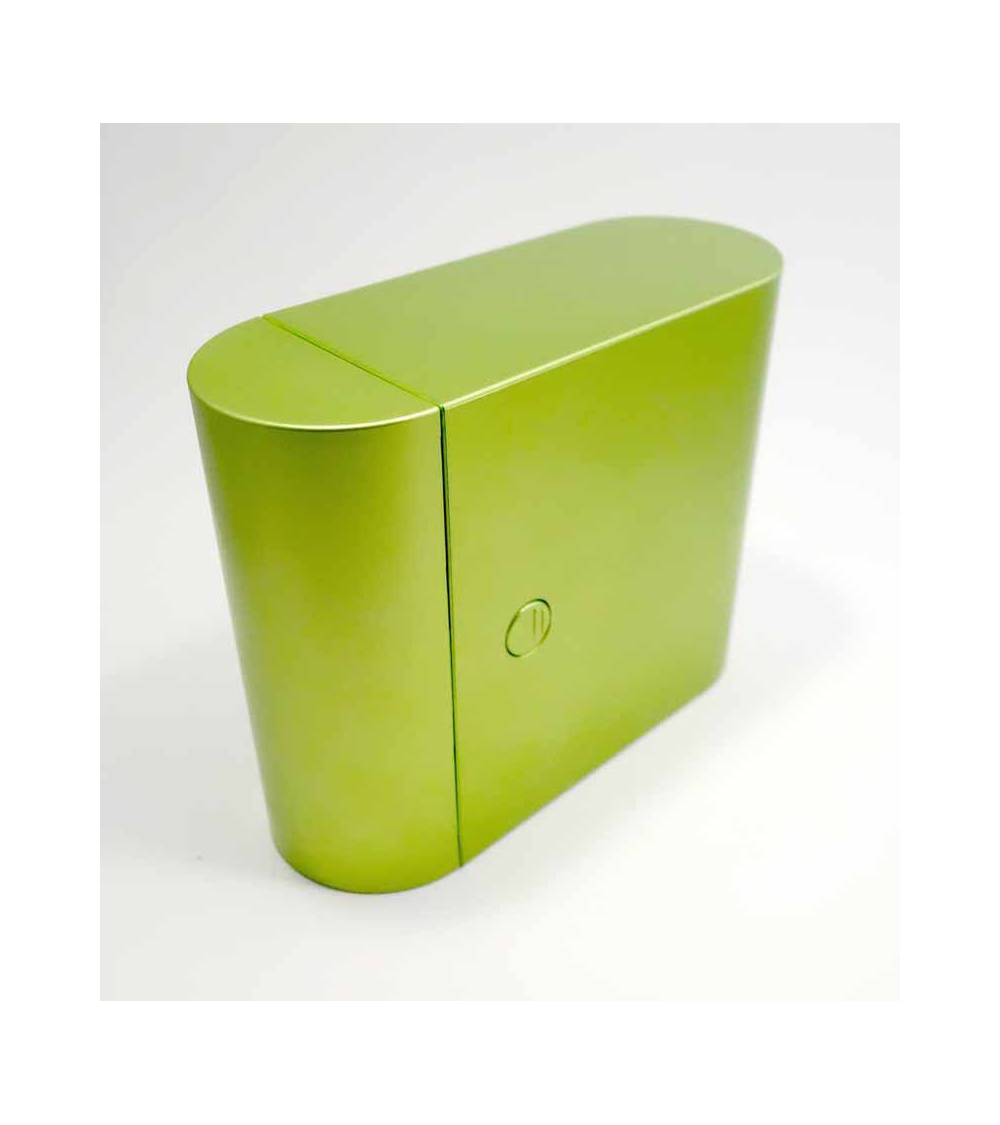 Bento box (Lunch box) compacta verde metalizada