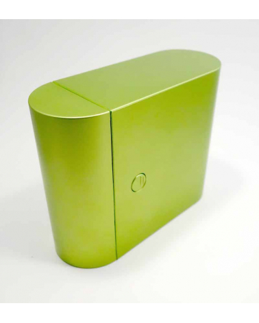 Bento box (Lunch box) compacta verde metalizada