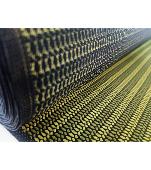 Green stripes patterned japanese brocade