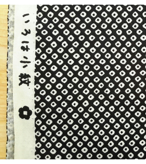 Tela japonesa. Shibori negro