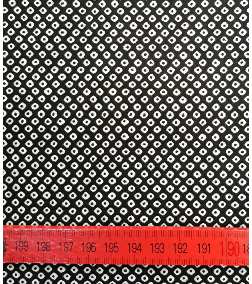 Tela japonesa. Shibori negro