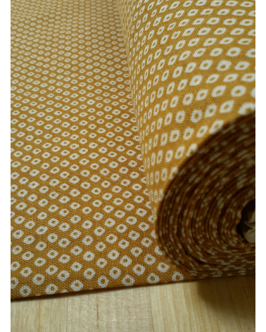 Tela japonesa. Shibori mostaza