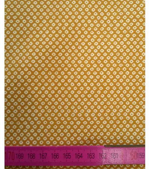Tela japonesa. Shibori mostaza