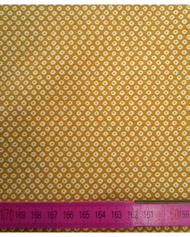 Tela japonesa. Shibori mostaza