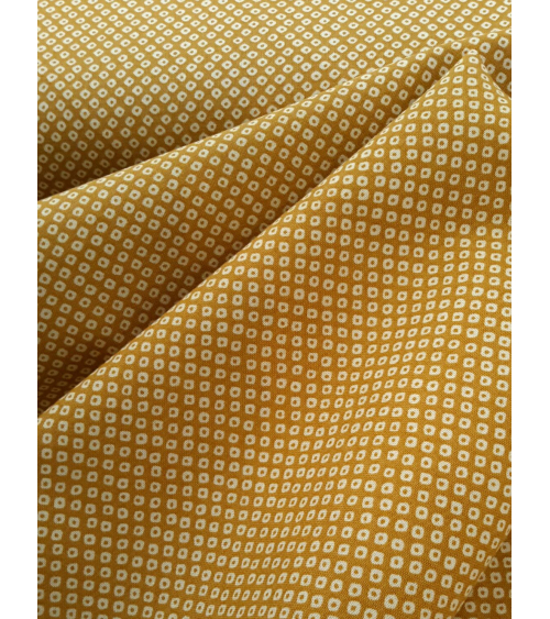 Tela japonesa. Shibori mostaza