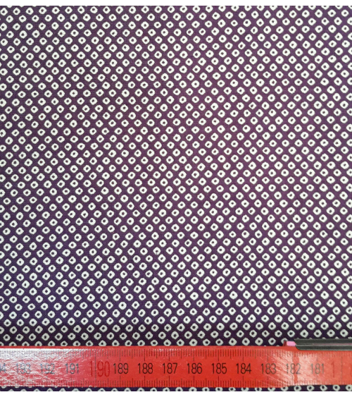 Tela japonesa. Shibori en berenjena