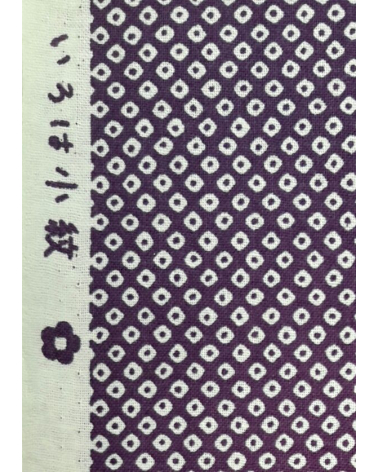 Tela japonesa. Shibori en berenjena