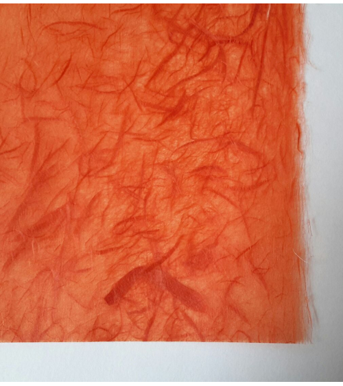 Papel Japonés Unryu rojo anaranjado