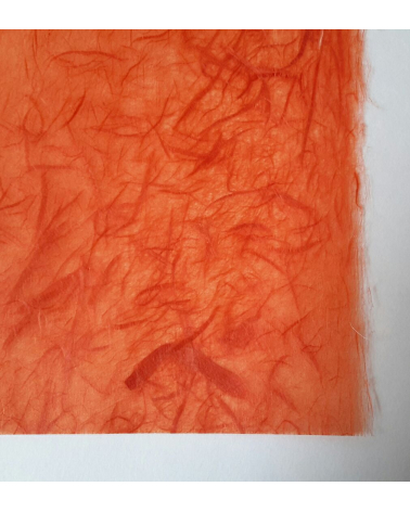 Papel Japonés Unryu rojo anaranjado