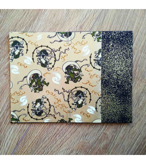 Kit papel origami 2+2 hojas. Raijin y Fujin. 15x15cm.