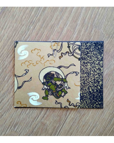 Kit papel origami 3+3 hojas. Raijin y Fujin. 7,5x7,5cm.