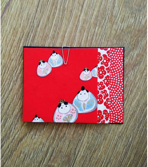 Kit papel origami 2+2+2 hojas en rojos. 7,5x7,5cm.