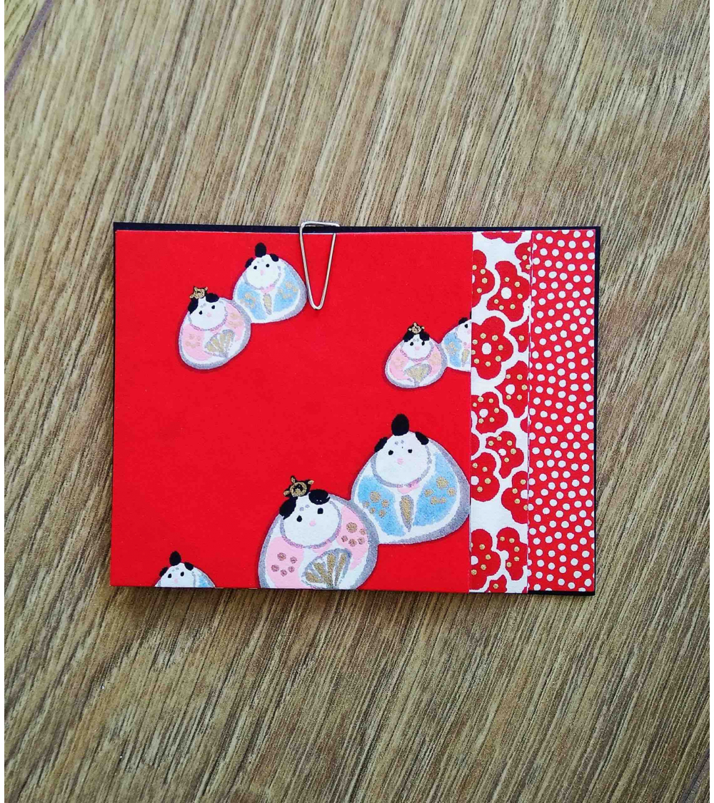Kit papel origami 2+2+2 hojas en rojos. 7,5x7,5cm.