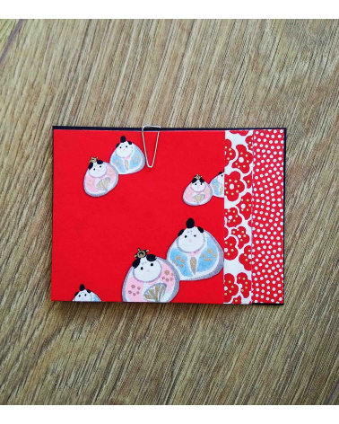 Kit papel origami 2+2+2 hojas en rojos. 7,5x7,5cm.