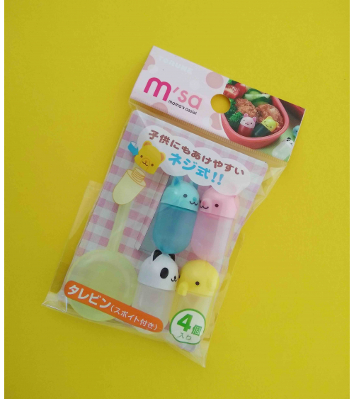 Kawaii animals sauce bottles