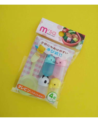 Kawaii animals sauce bottles