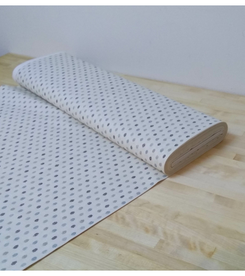 Dots pattern over ivory white