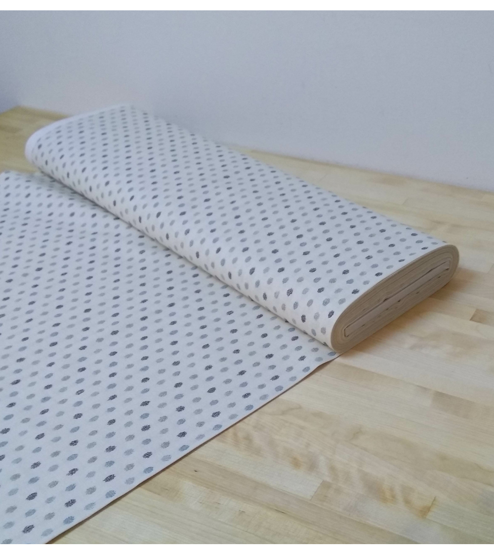 Dots pattern over ivory white