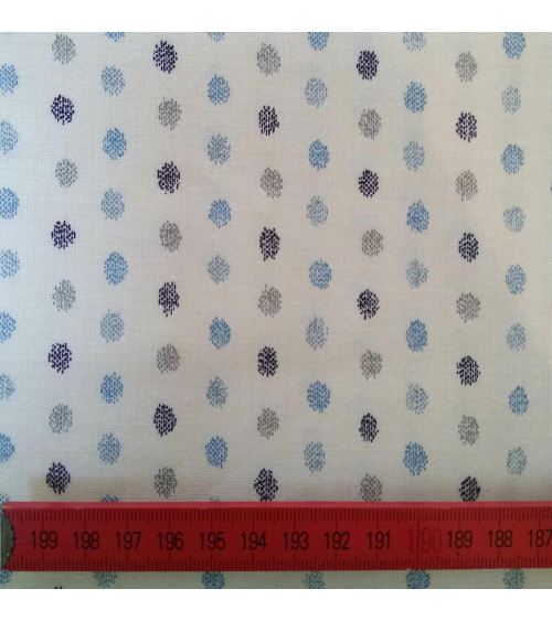 Dots pattern over ivory white