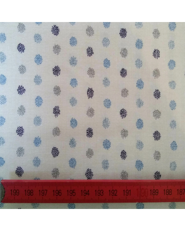 Dots pattern over ivory white