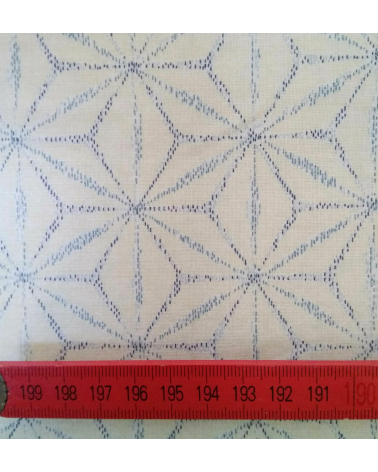 Asanoha pattern over off-white