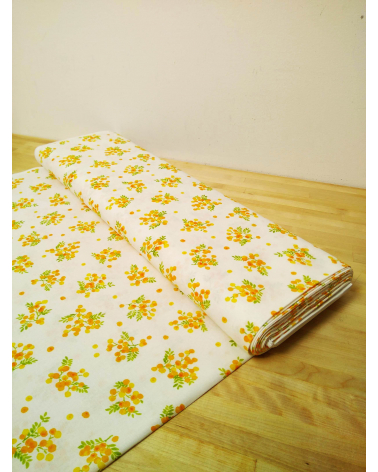 Mimosas Japanese printed cotton.