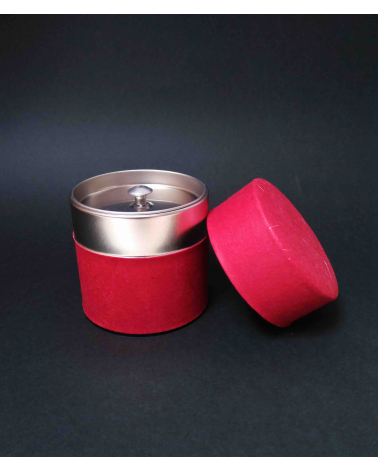 Bote para té Washi Rojo