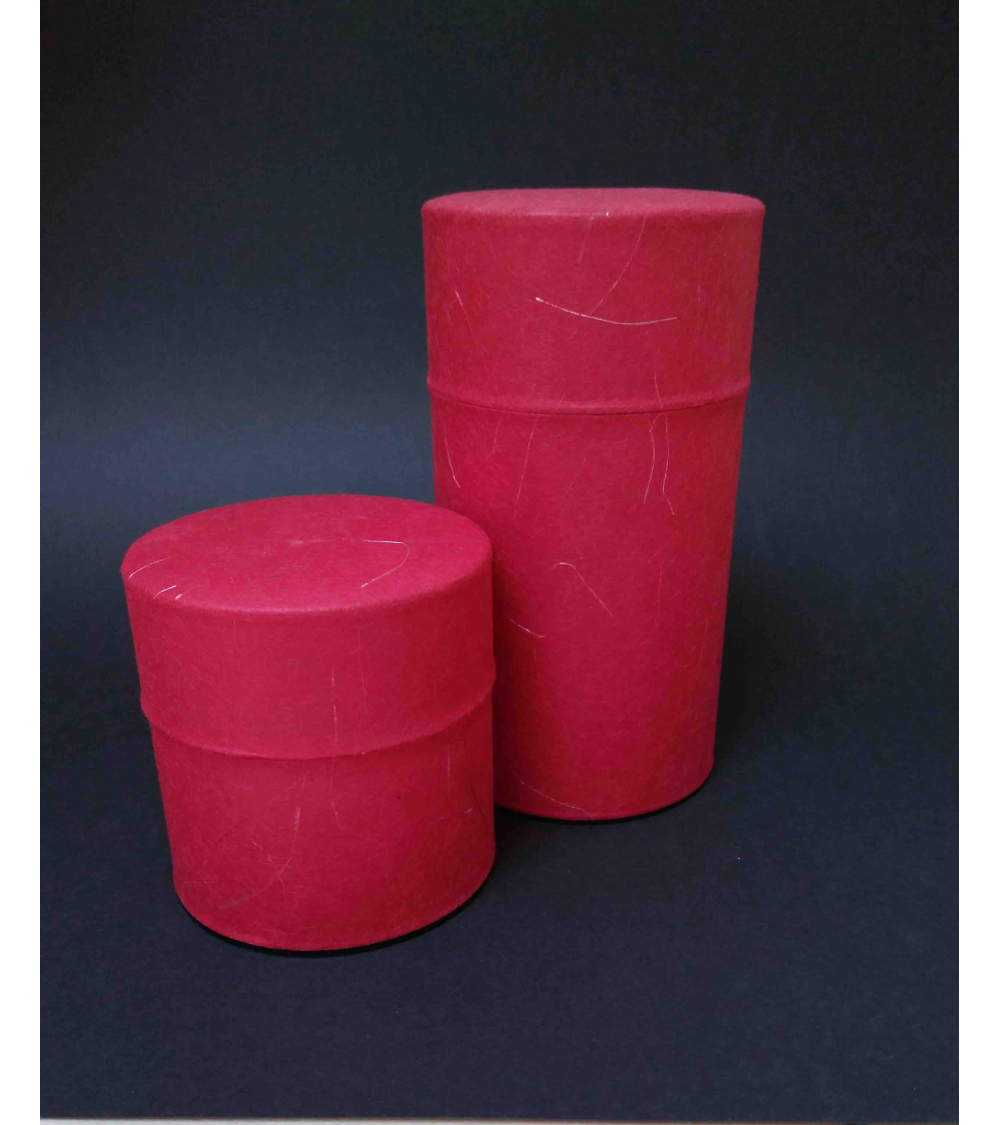Bote para té Washi Rojo