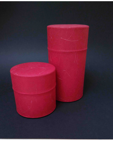 Bote para té Washi Rojo