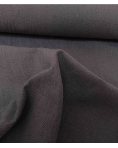 Grey cotton-linen canvas